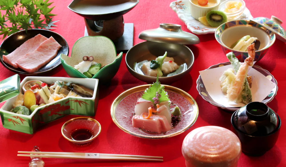 花さき亭の会席料理一式
